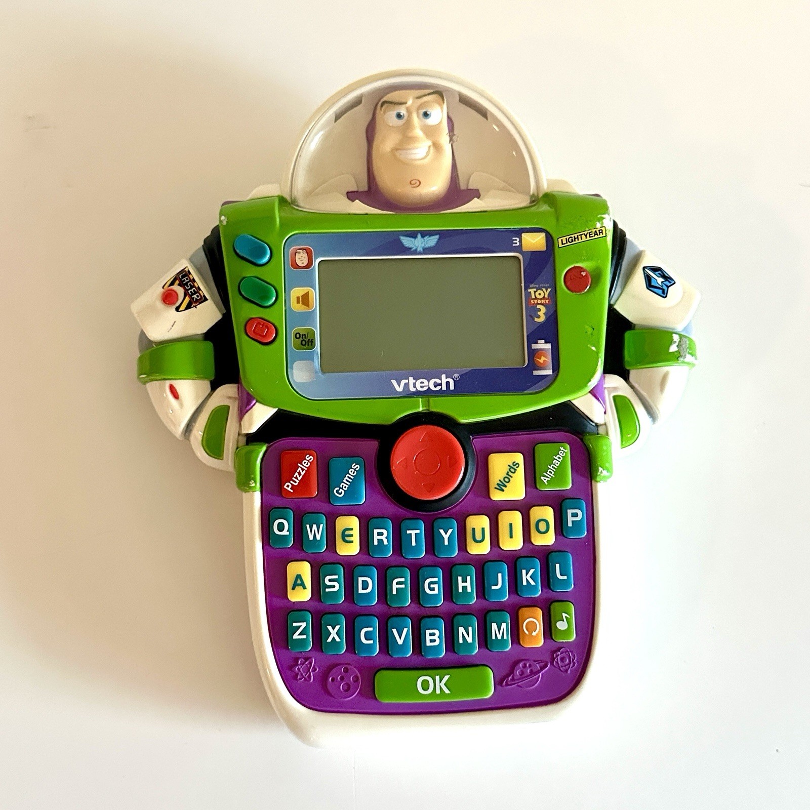 Vtech Buzz Lightyear Toy Story Handheld Learning Games Toy – Tested Working