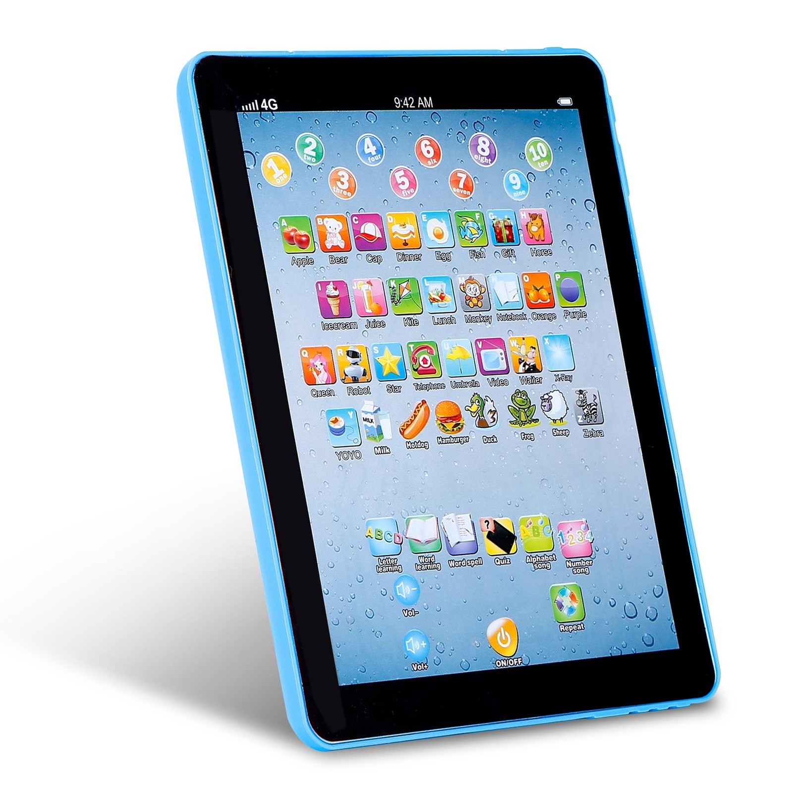 Baby Learning Tablet ABC Toy 1-6Y Blue One Size