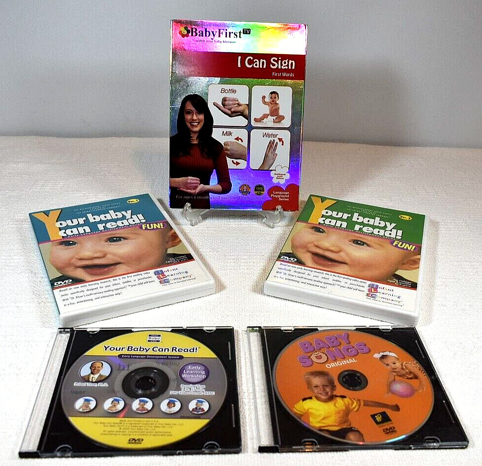 «Your Baby Can Read»/»I Can Sign» Early Language Development – 5 DVD Disc Bundle