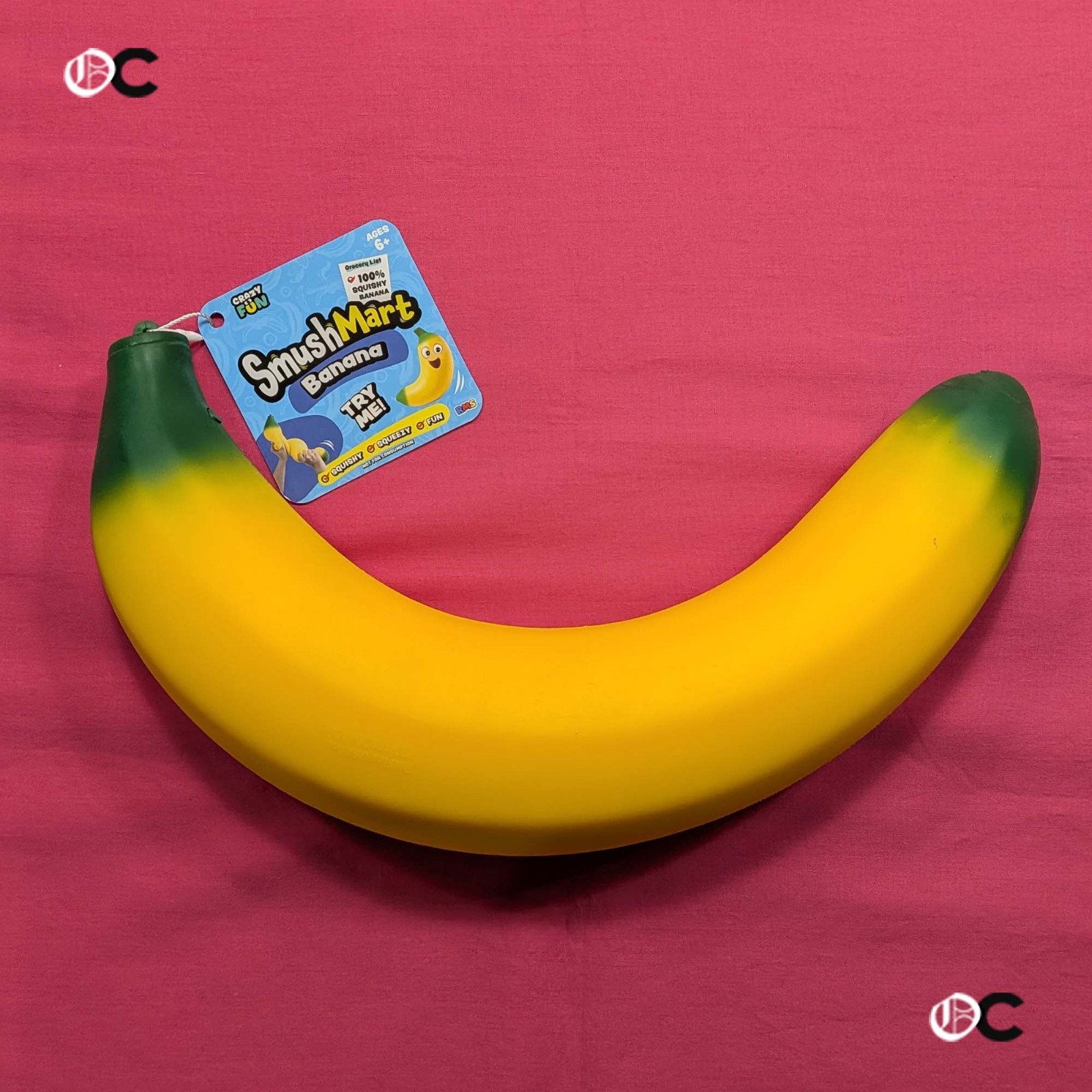 Crazy Fun SmushMart Squishy Banana Toy – RMS Authentic, New with Tag