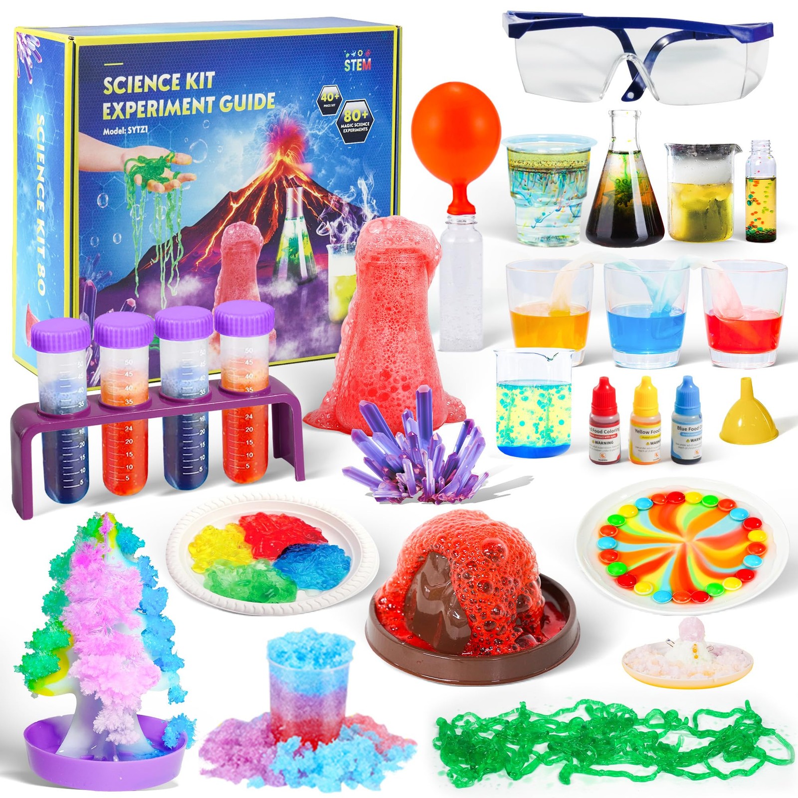 80+ Science Experiment Kit for Kids Ages 5-6-7-8, STEM Learning and Education…