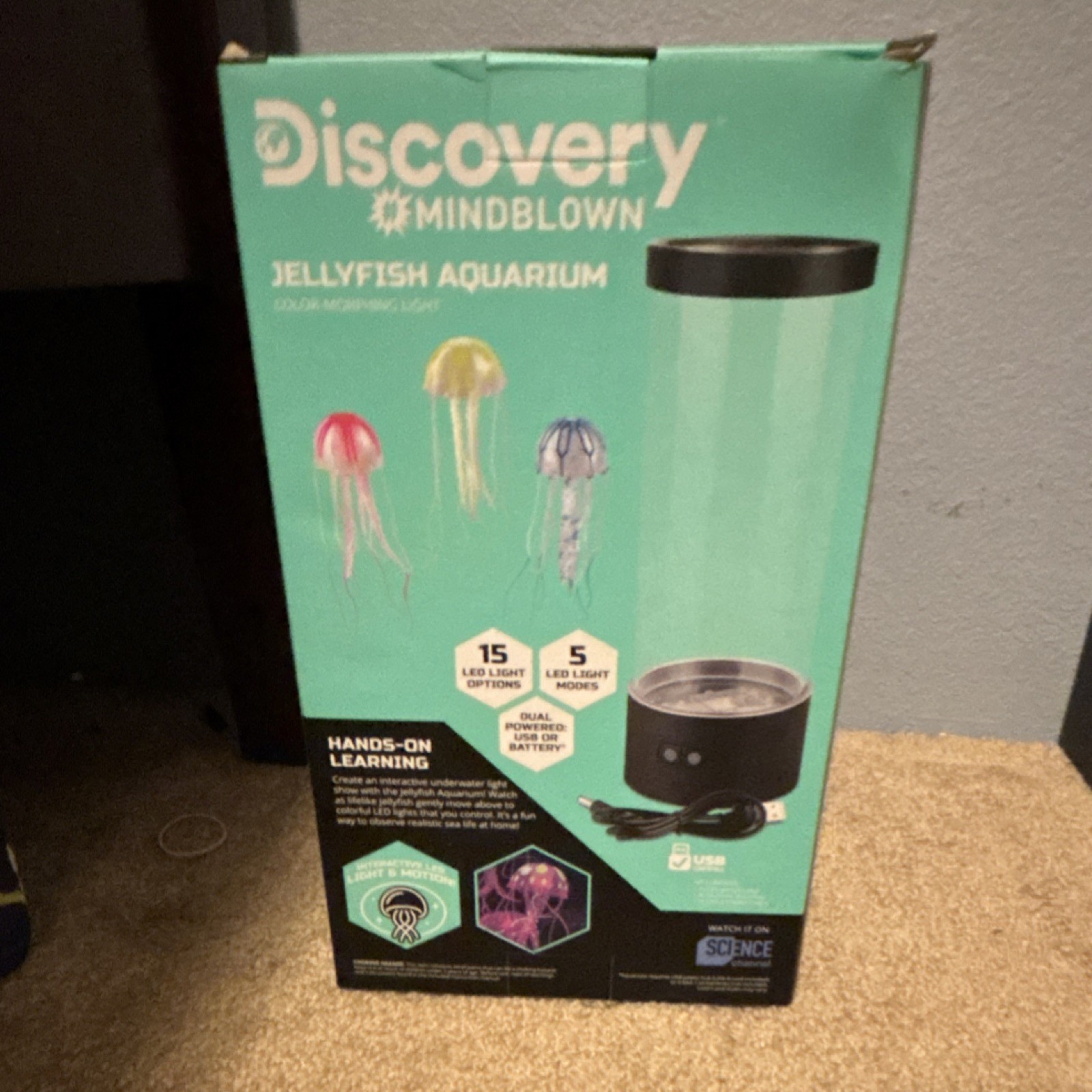 Discovery Toys Mindblown Jellyfish Aquarium Color-Morphing Light Ages 8+