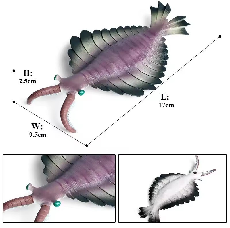 Anomalocaris Toy Action Figure Small Animal Figurine Doll Christmas Gift for Kid