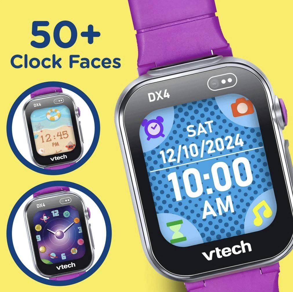 🔥NEW🔥 VTech KidiZoom Smartwatch DX4 Purple Kids Smartwatch