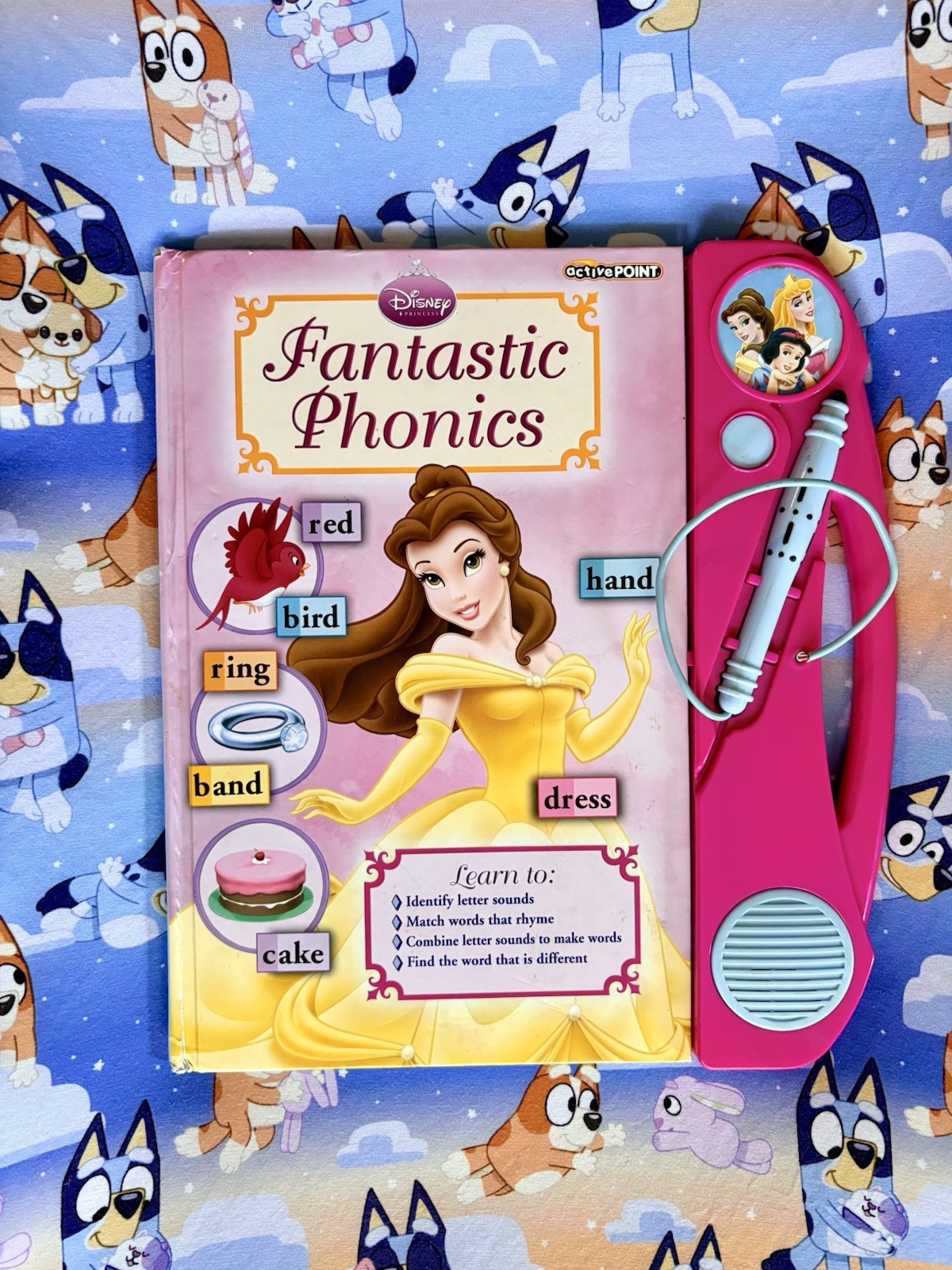 Y2K Disney Princess Fantastic Phonics activePOINT Interactive Book & Pointer