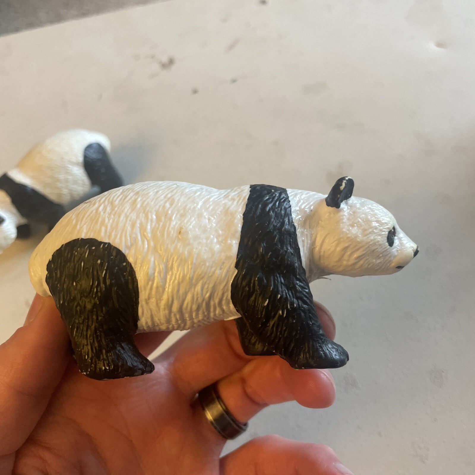 Vintage AAA Panda Bears- Heavy Plastic-PVC Animal Figures 1980’s