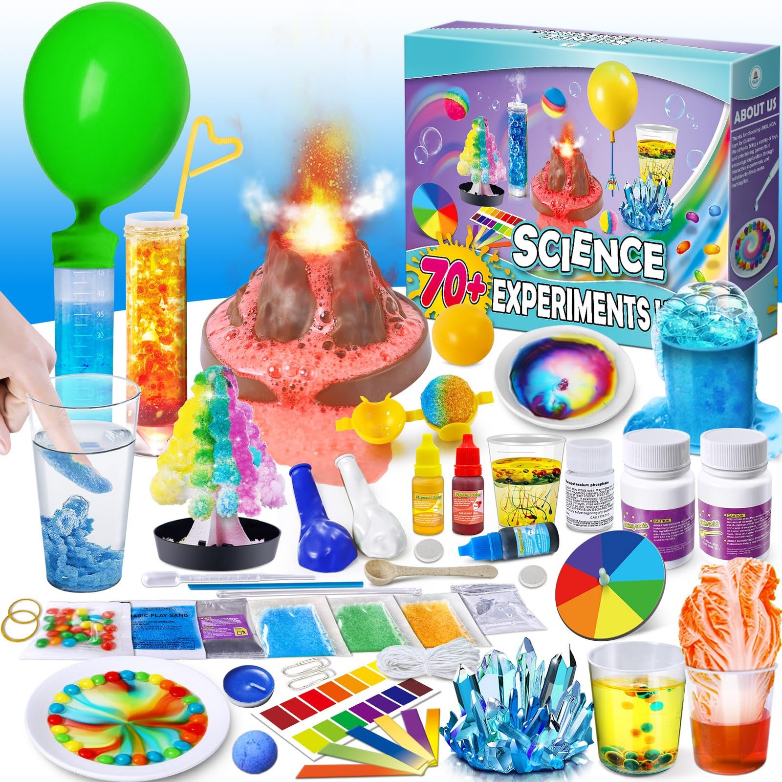 70+ Experiments Science Kit for Kids, Chemistry Set, Educational Toys Gifts I…