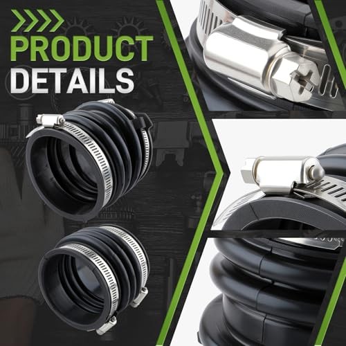1788220161 2Pcs Engine Air Intake Hose with Clamps Compatible with Lexus ES300