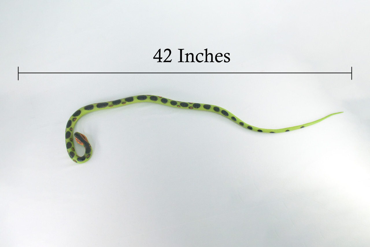 Anaconda Snake Toy, Rubber Snake, Realistic Painted Model, Gift, 42″ WR24 BB316