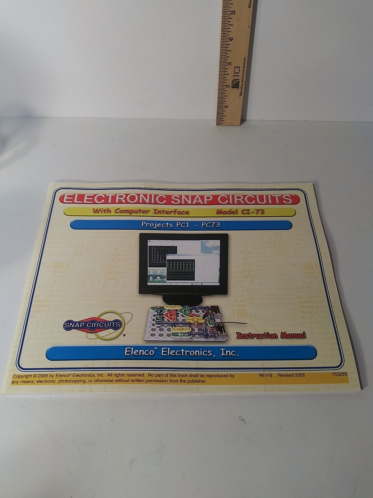 Snap Circuits Extreme Model SC-750 REPLACEMENT Manual PC1 to PC73 2005