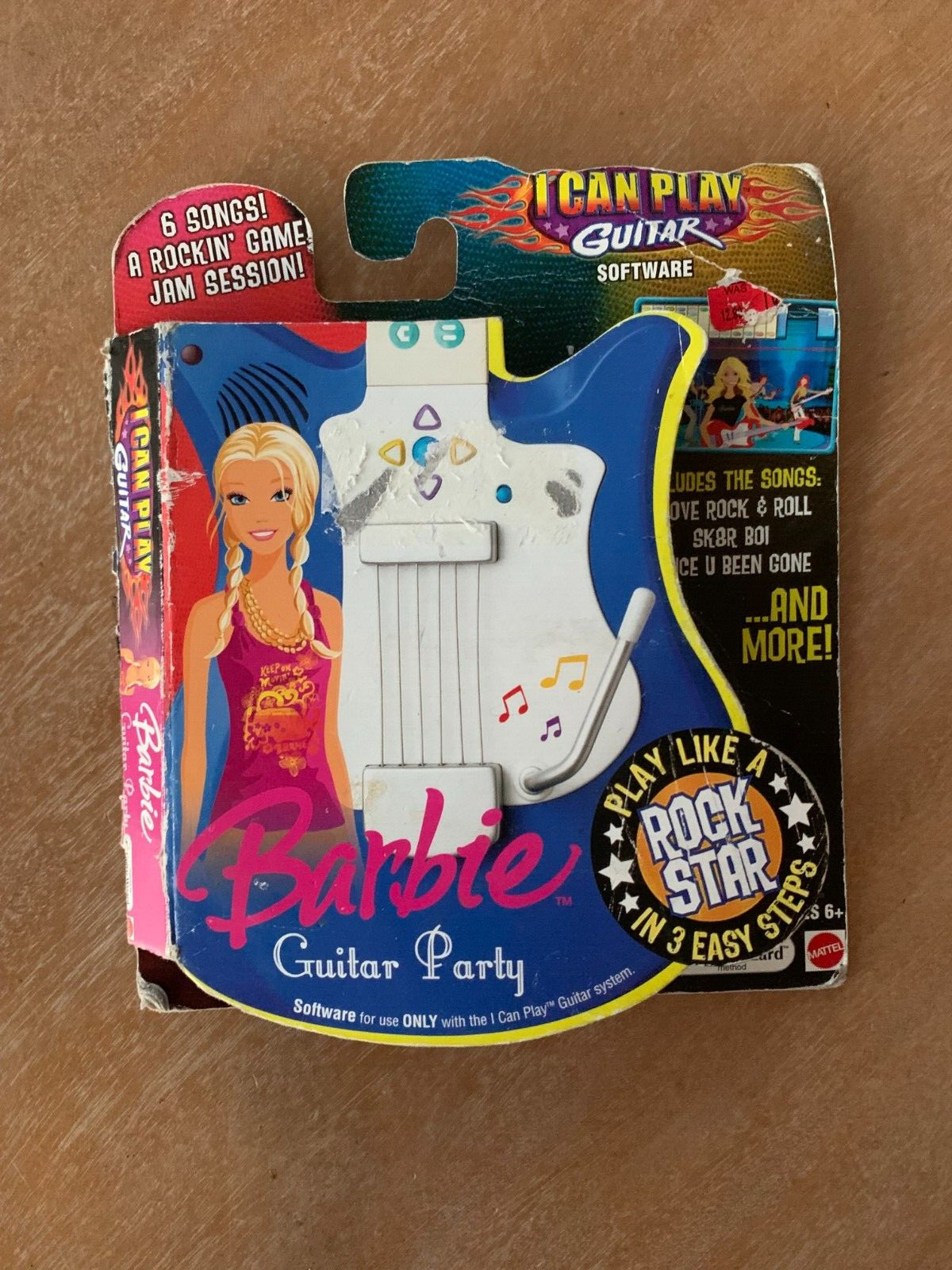 I Can Play Guitar Party Barbie Cartridge Learning Music Game Software NEW