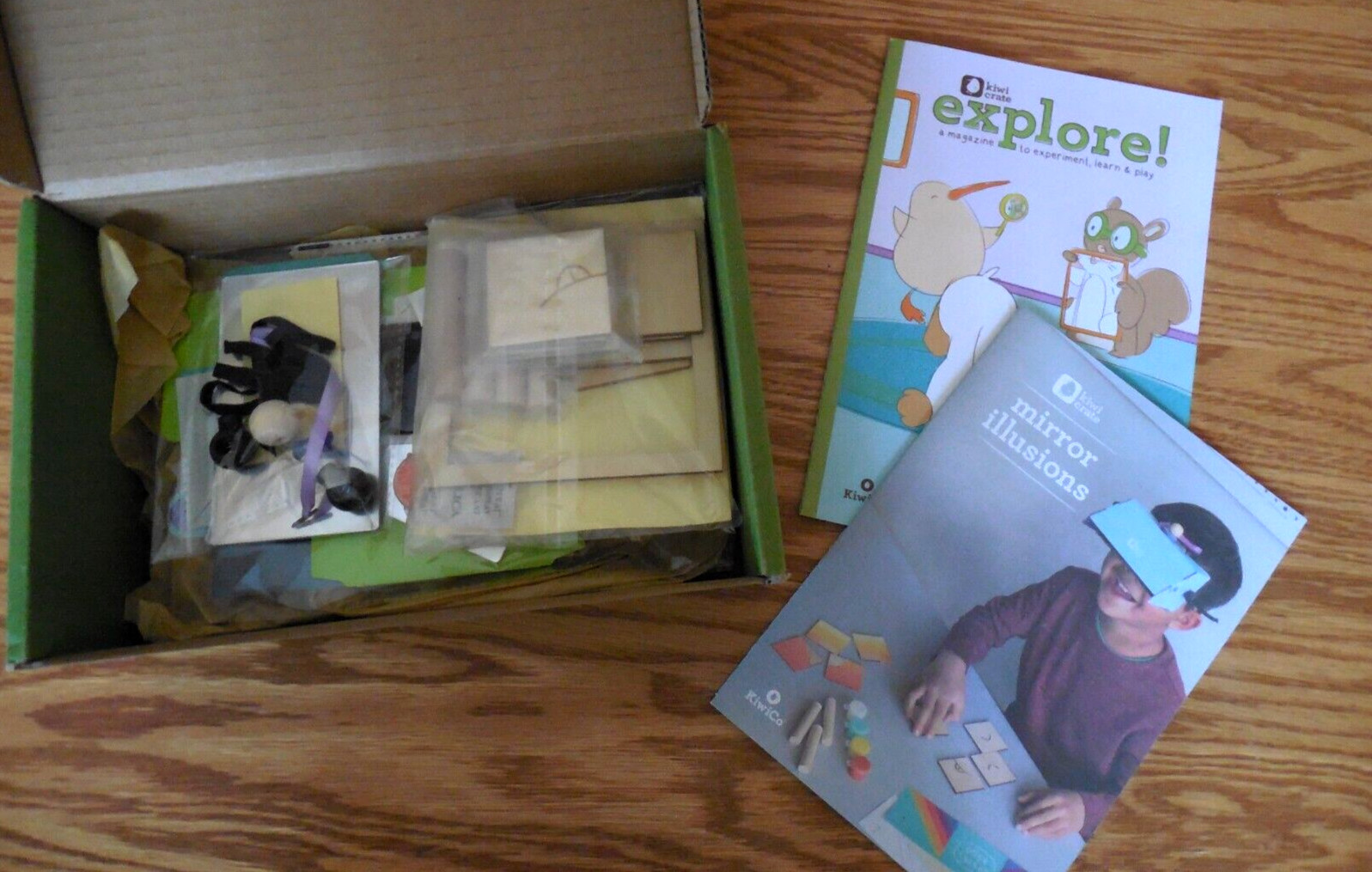 NEW Kiwi Co/Kiwi Crate «Mirror Illusions» Kit (Open and Complete) with Extras