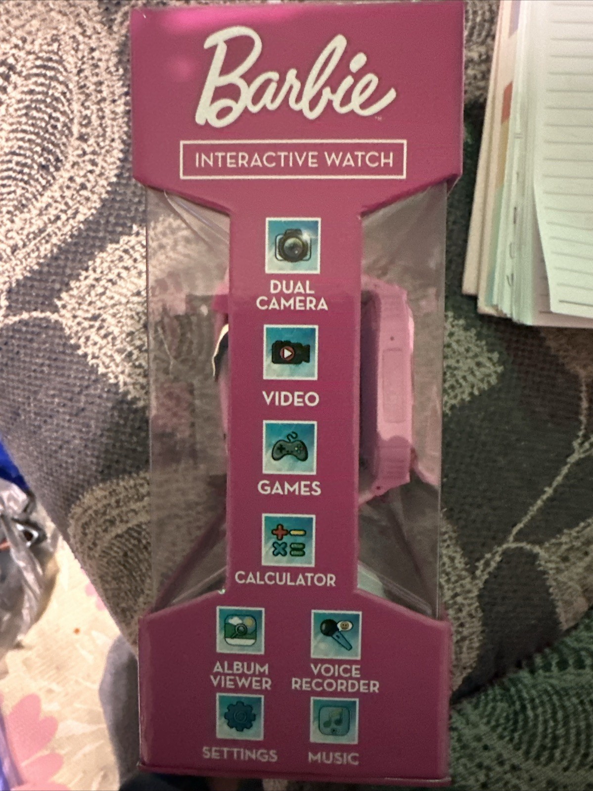Mattel Barbie Smartwatch Touch Screen Interactive, 26 Games, Dual Camera + MORE