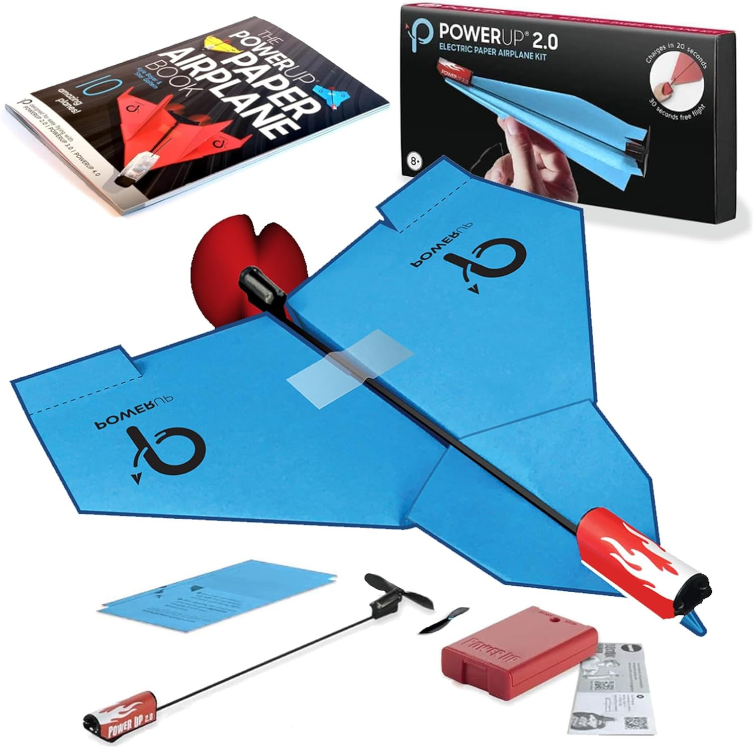 2.0 Education Kit – Motorized Paper Airplane Conversion Kit & Book Featuring 10
