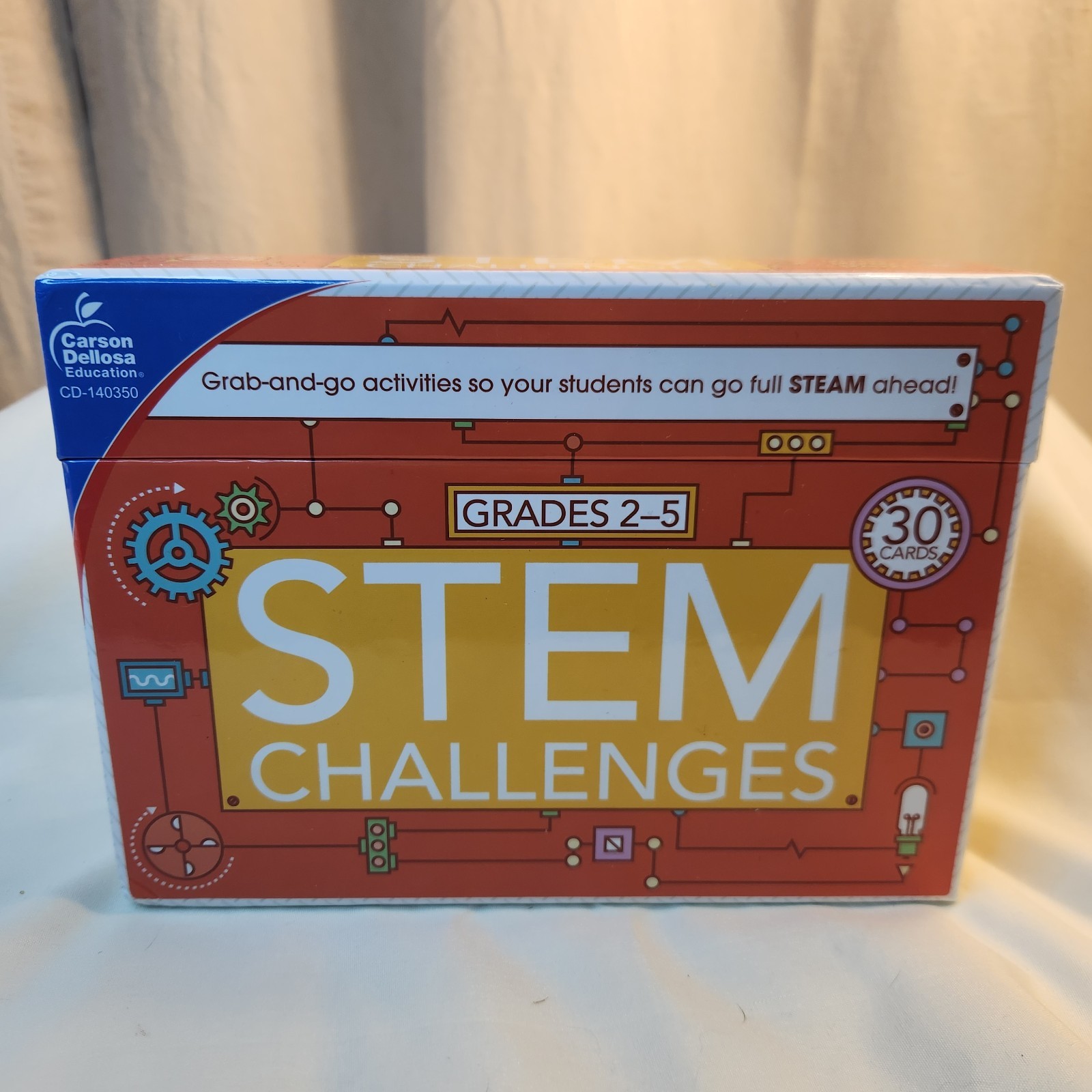 Carson Dellosa STEM Challenges Grades 2-5 (30-Card Set) Teachers Homeschool