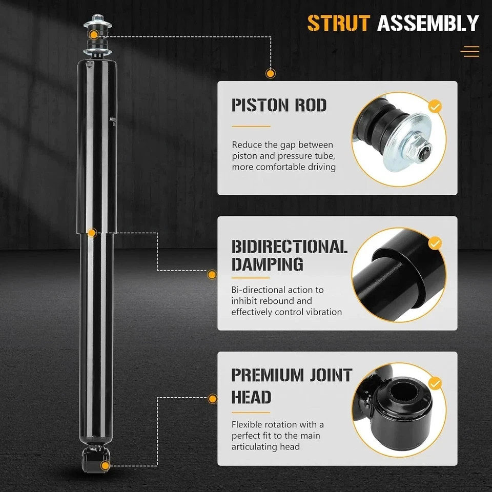 Rear Strut Assembly Shock Absorber Compatible with Toyota Sienna 3.0L V6 FWD