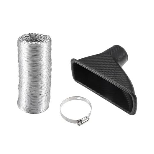 Air Intake Duct, Front Bumper Car Square Brake Air Duct with Extendable