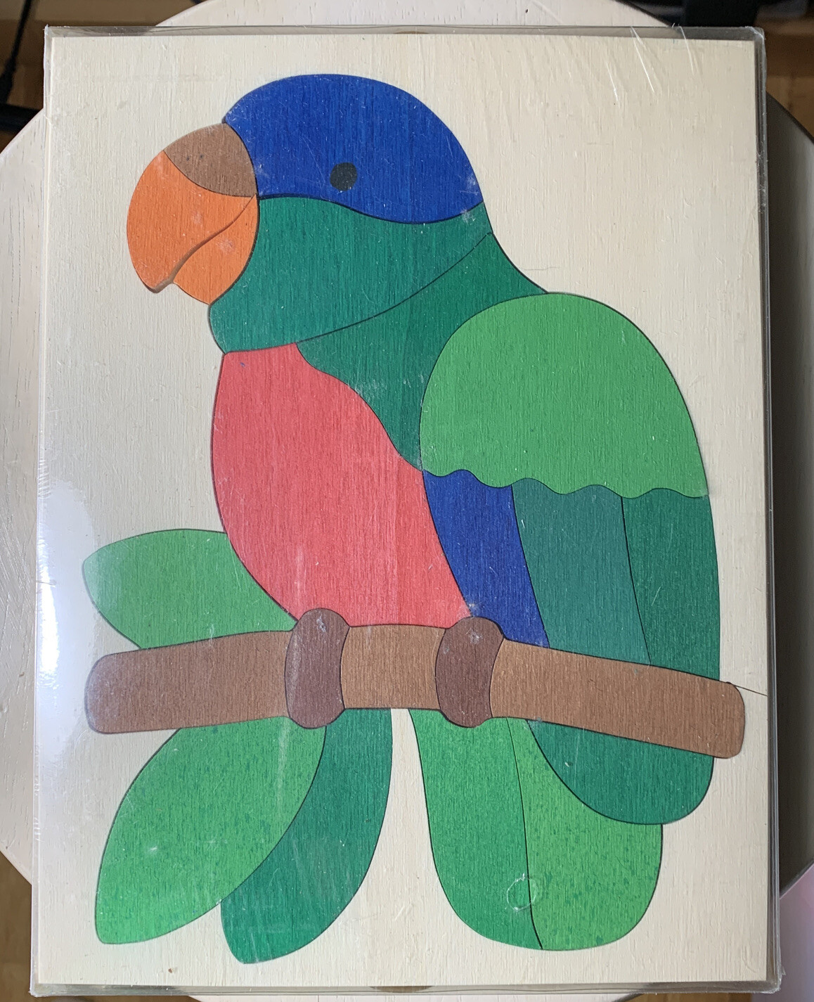 SIEBERT Wooden Colorful Parrot Puzzle Educational 5+ Yrs. NEW Sealed