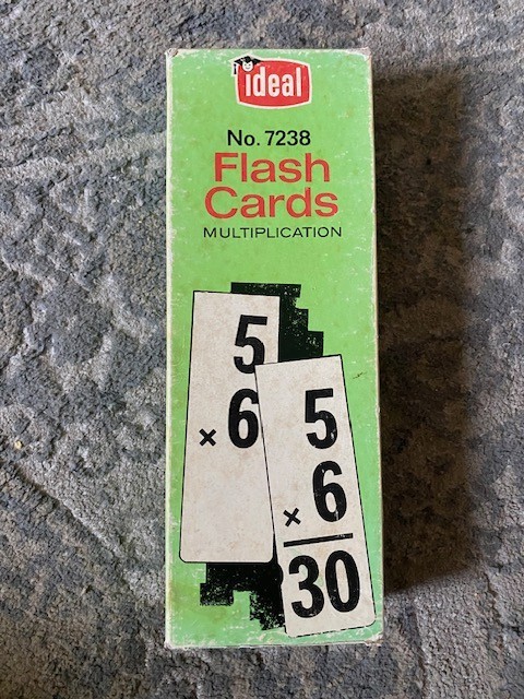 Vintage Ideal School Supply Co. Flash Cards No. 7238 Multiplication Complete Set