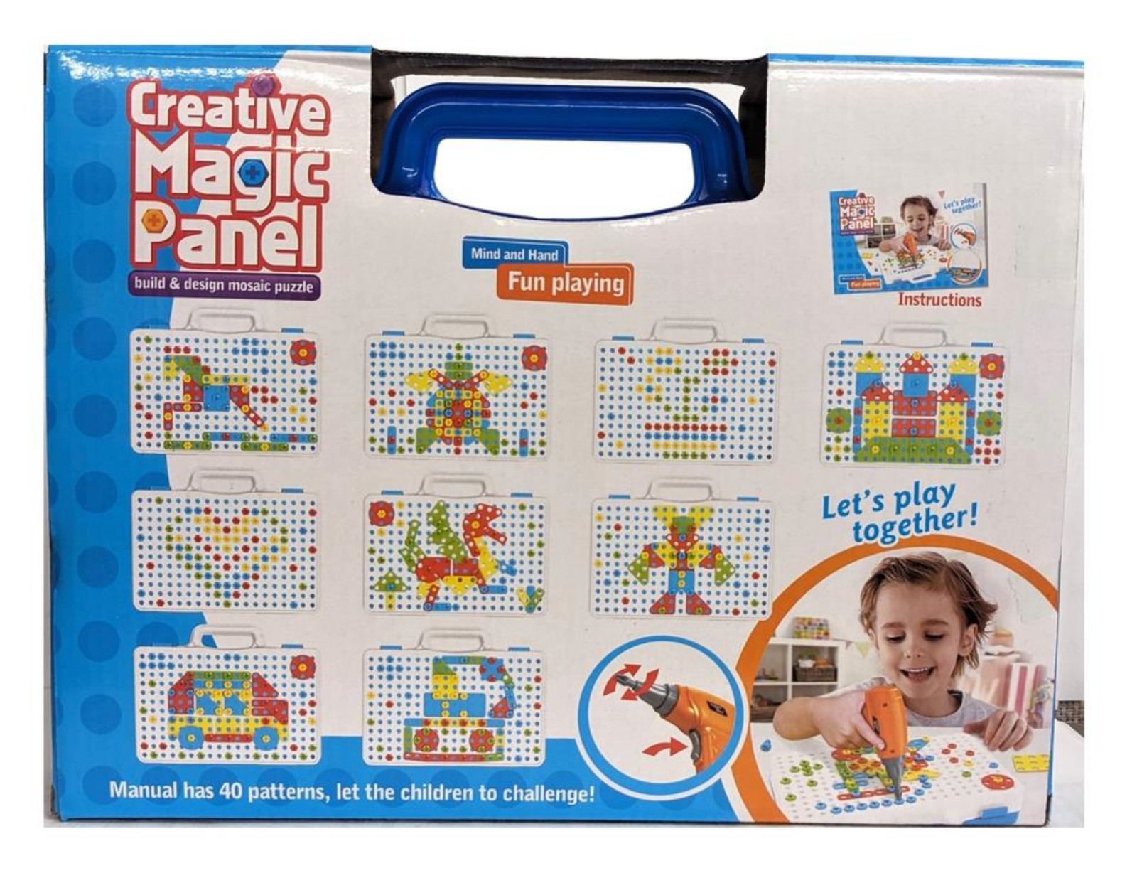 Creative Magic Panel Build And Design Mosaic Puzzle Drill