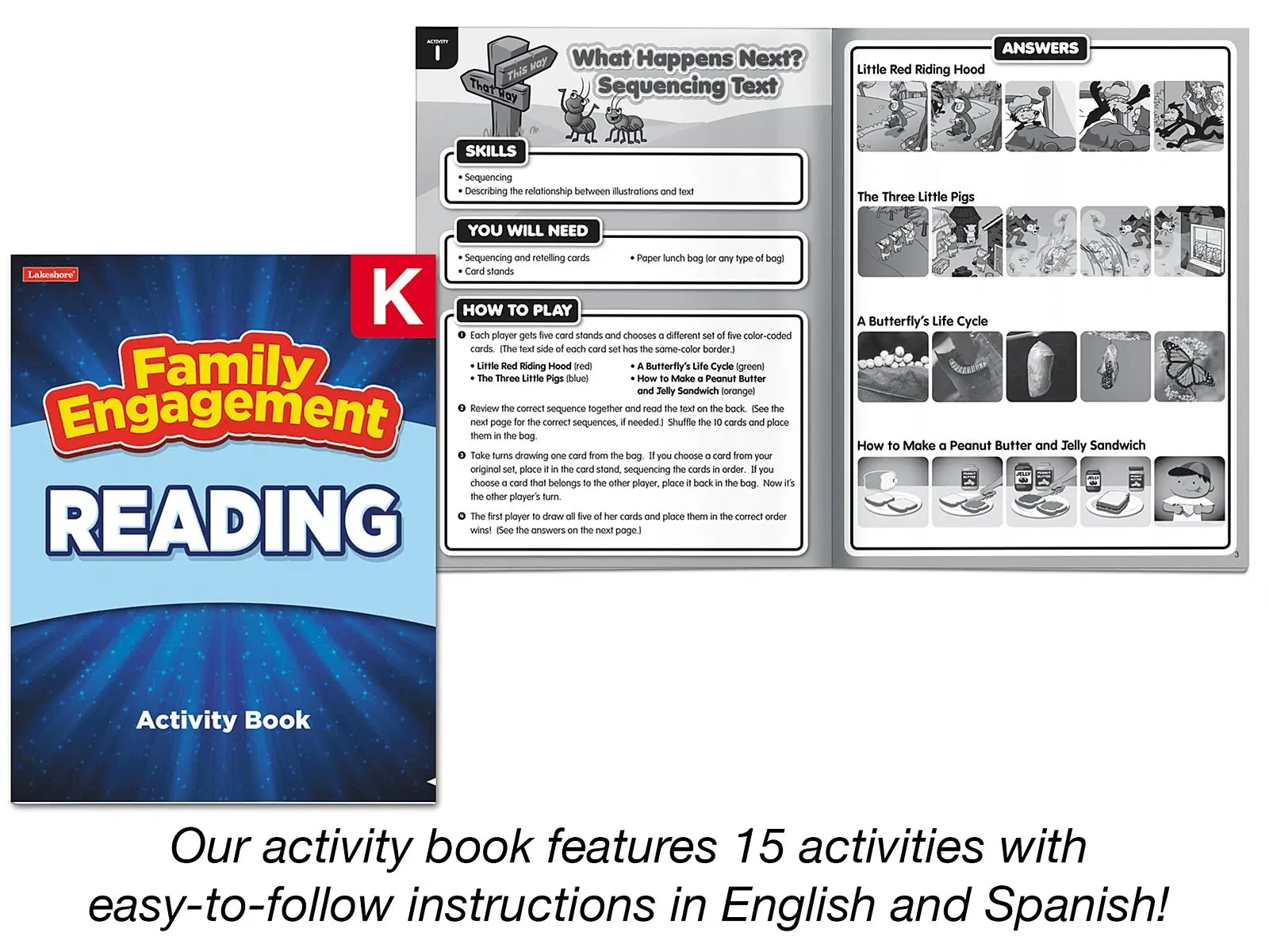 Lakeshore Family Engagement Reading Pack: Grade K Kindergarten | LC870 SEALED