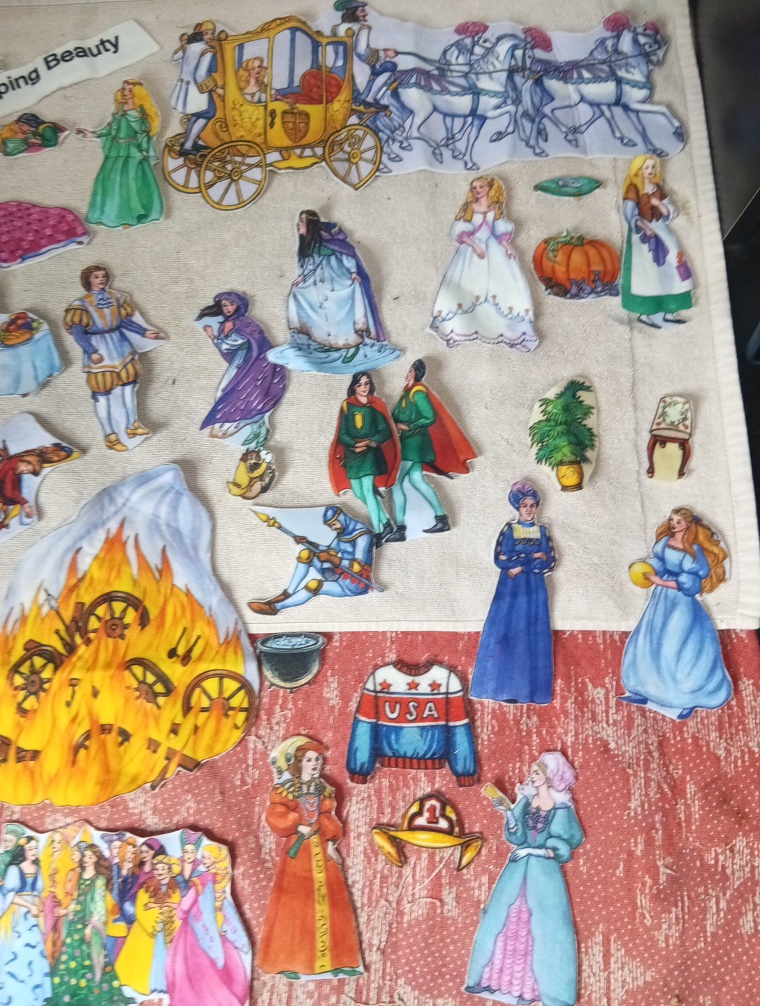 The Story Teller Felt Flannel Boards, Many Stories Lot School Princes TD17D
