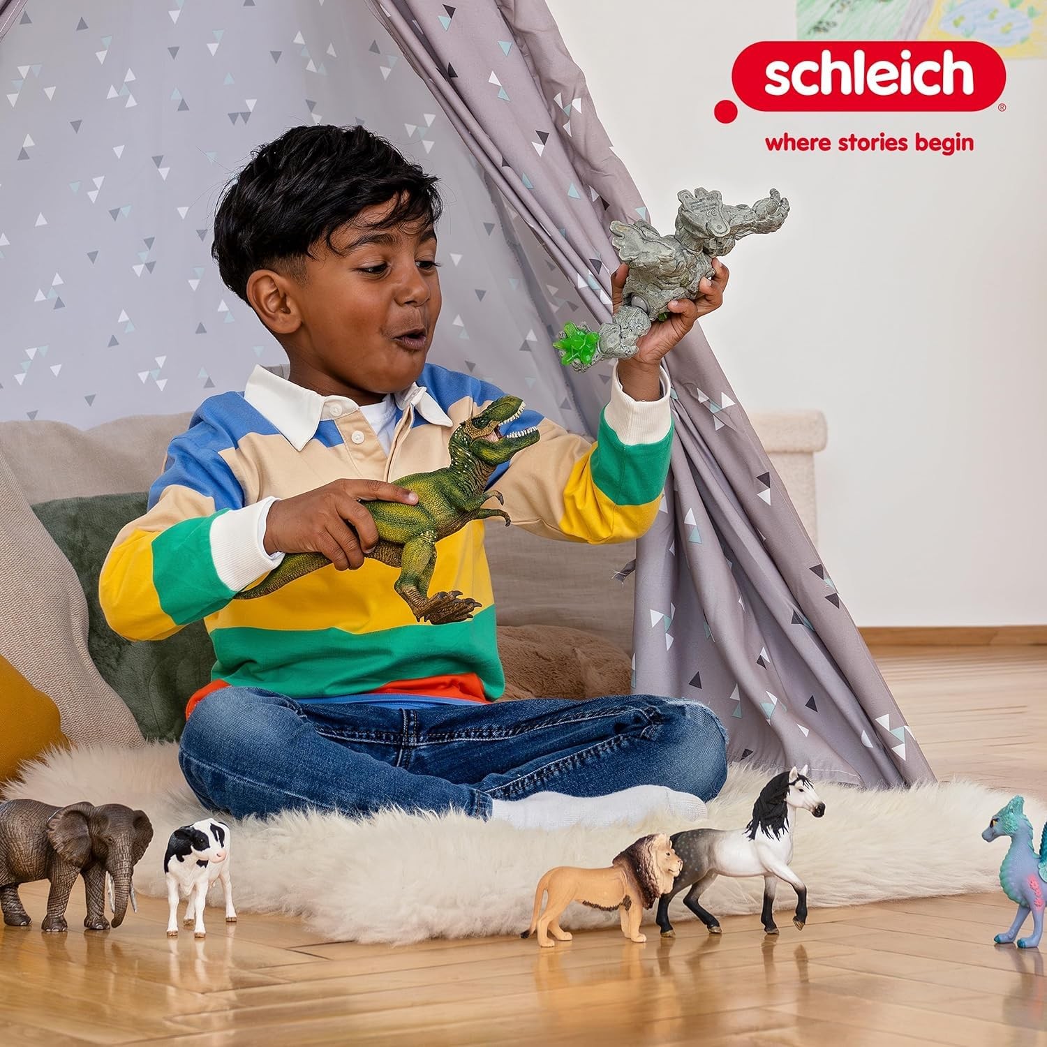 Schleich Horse Club – 115 PC Lakeside Riding Center Toy Medium, Multi