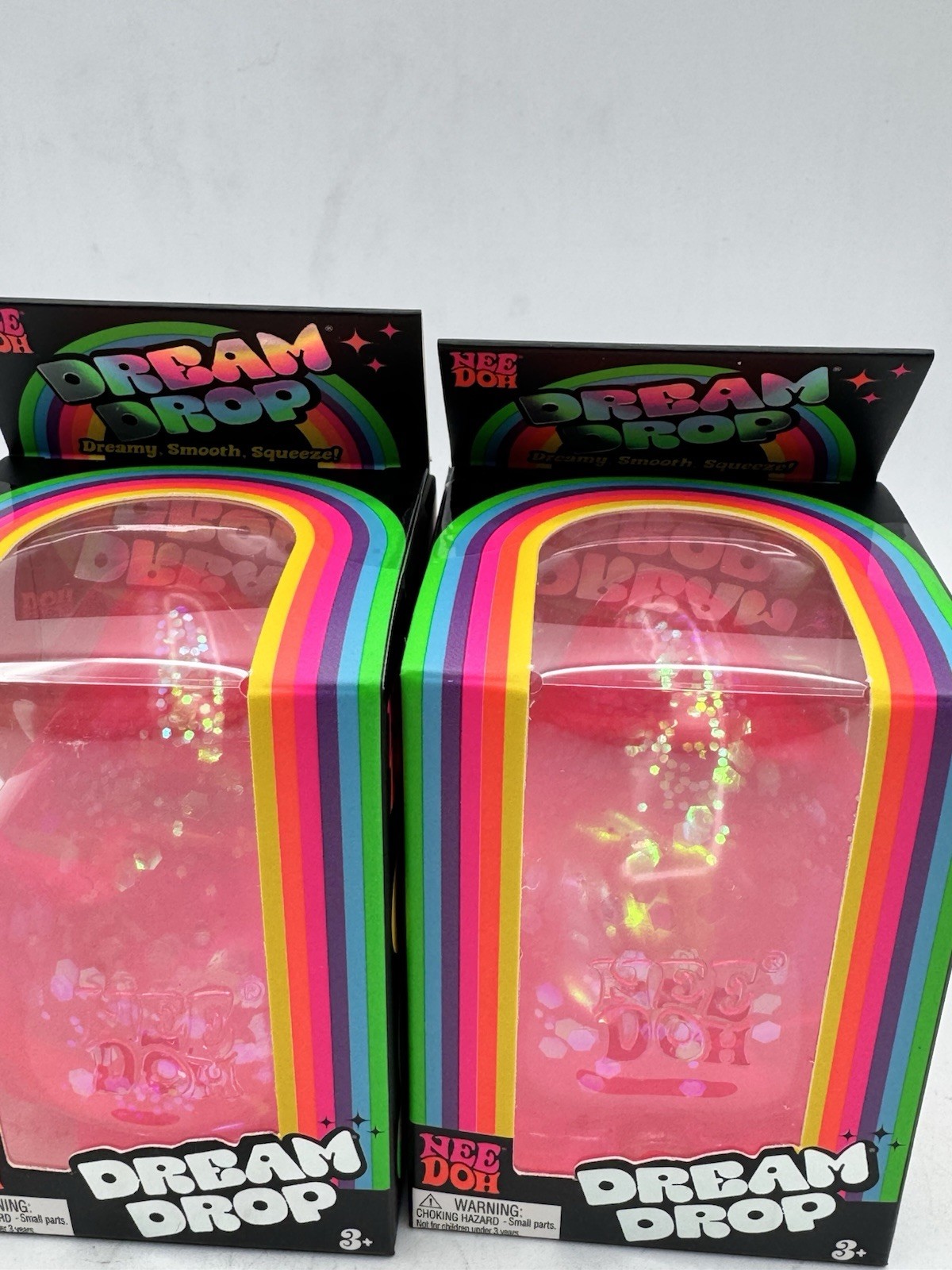 2-NeeDoh Dream Drop – PINK 100% Authentic – NEW