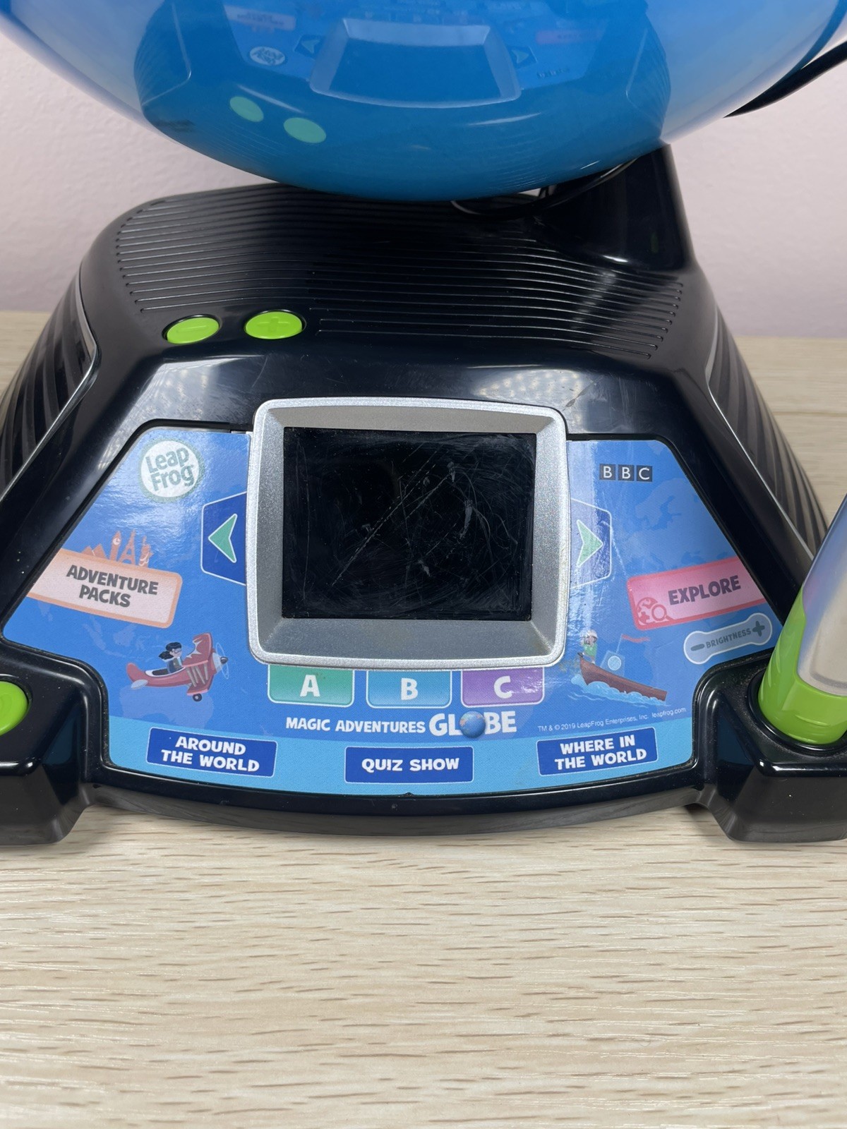 Leap Frog Magic Adventures Globe with Stylus Electronic Used Works Fun Learning