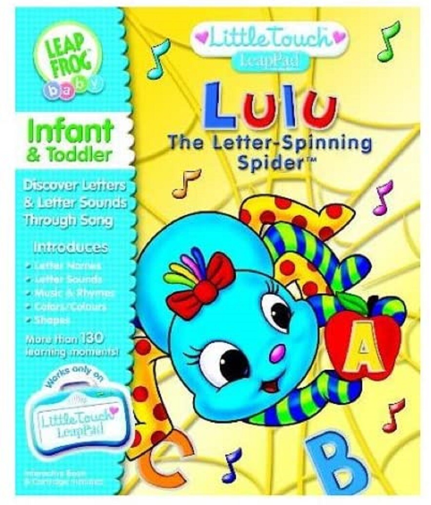 LeapFrog LittleTouch LeapPad Book: Lulu The Letter-Spinning Spider NEW