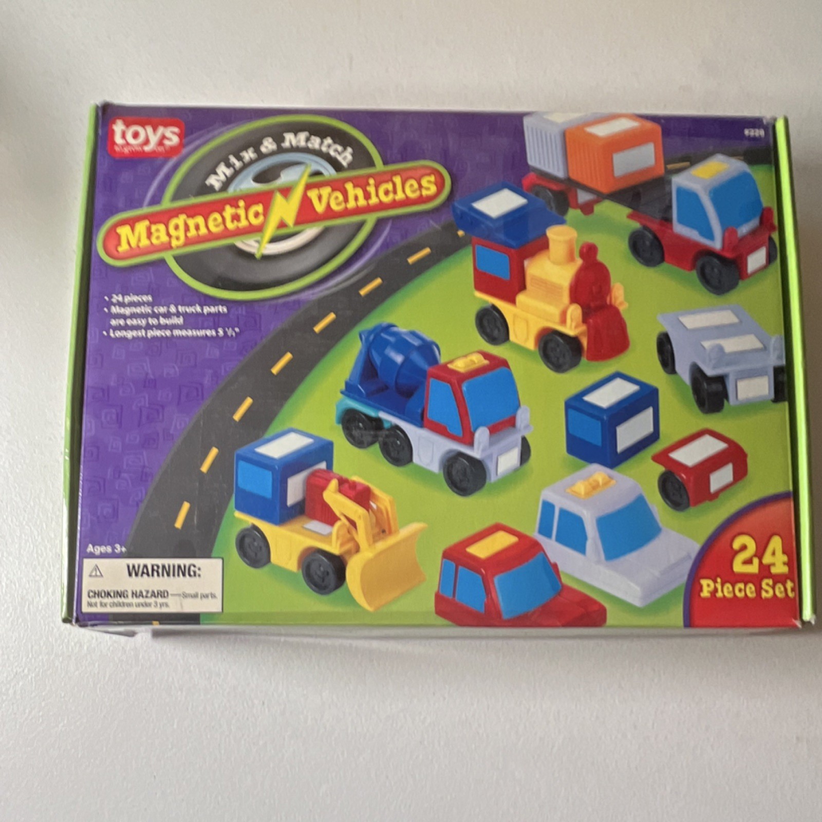Toys To Grow On Mix & Match Magnetic Vehicles 24 Piece Multicolor Set Ages 3+