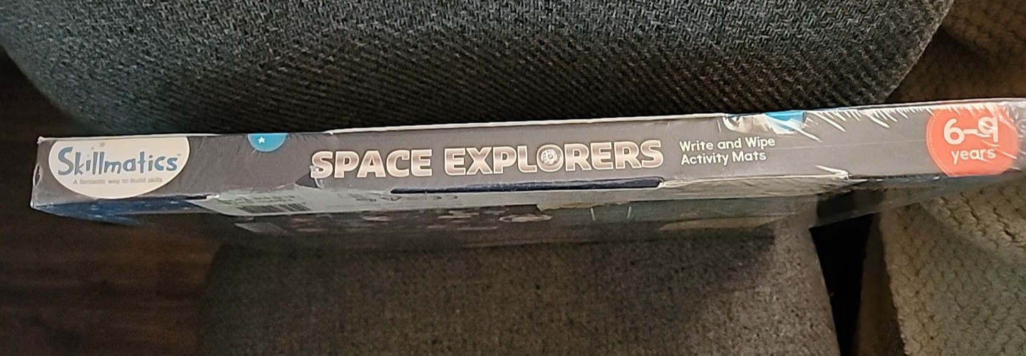 SKILLMATICS Space Explorers Write and Wipe Activity Mats 6-9 yrs. (SEALED)