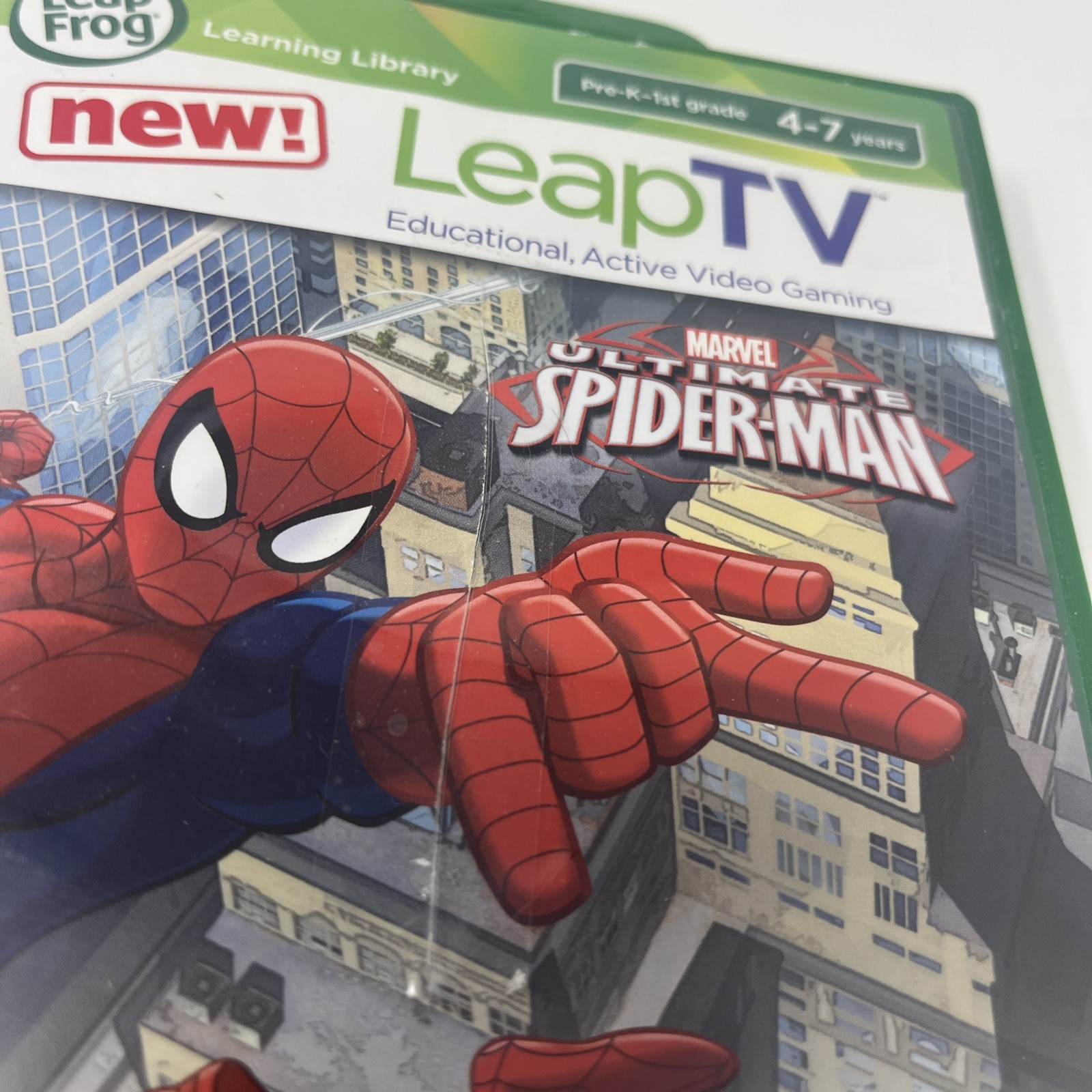 Leap Frog Leap TV Marvel Ultimate Spiderman Educational Video Game With Manual