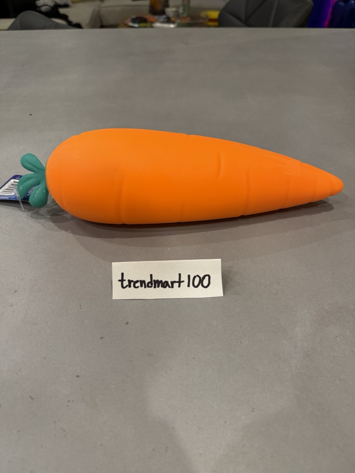 Viral Jumbo Squeezy Carrot Orange Squishy Toy Sensory Fun!