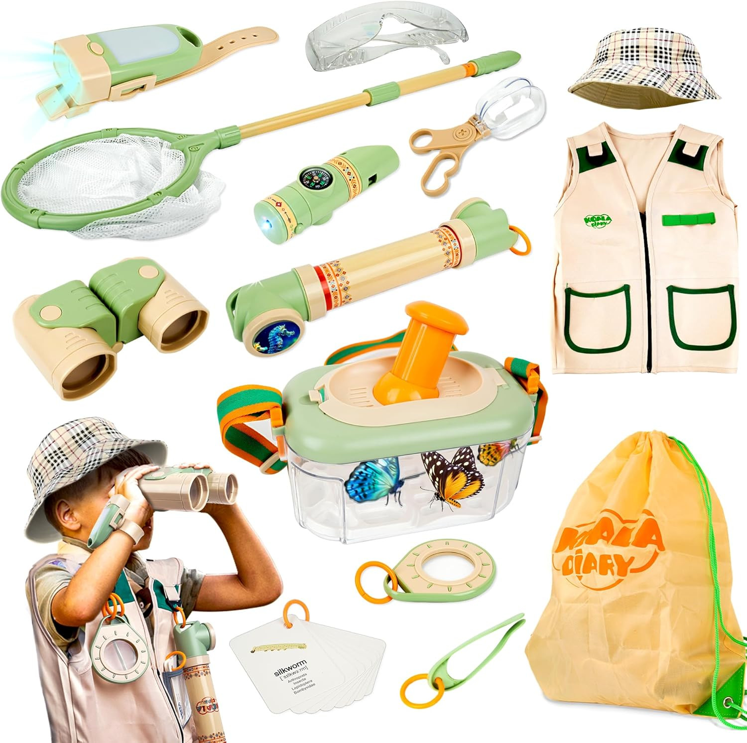 Kids Explorer Kit, 27 Pcs Outdoor Explorer Kit & Bug Catching Kits – Kid Nature
