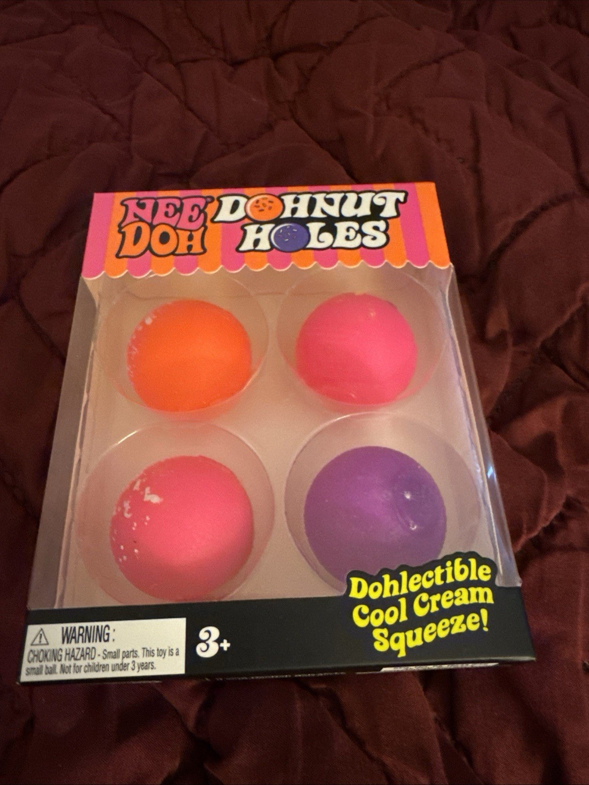 🍩 NeeDoh 4 Pack Nee Doh Dohnut Holes Doughnut Set of Four New Factory Sealed 🍩
