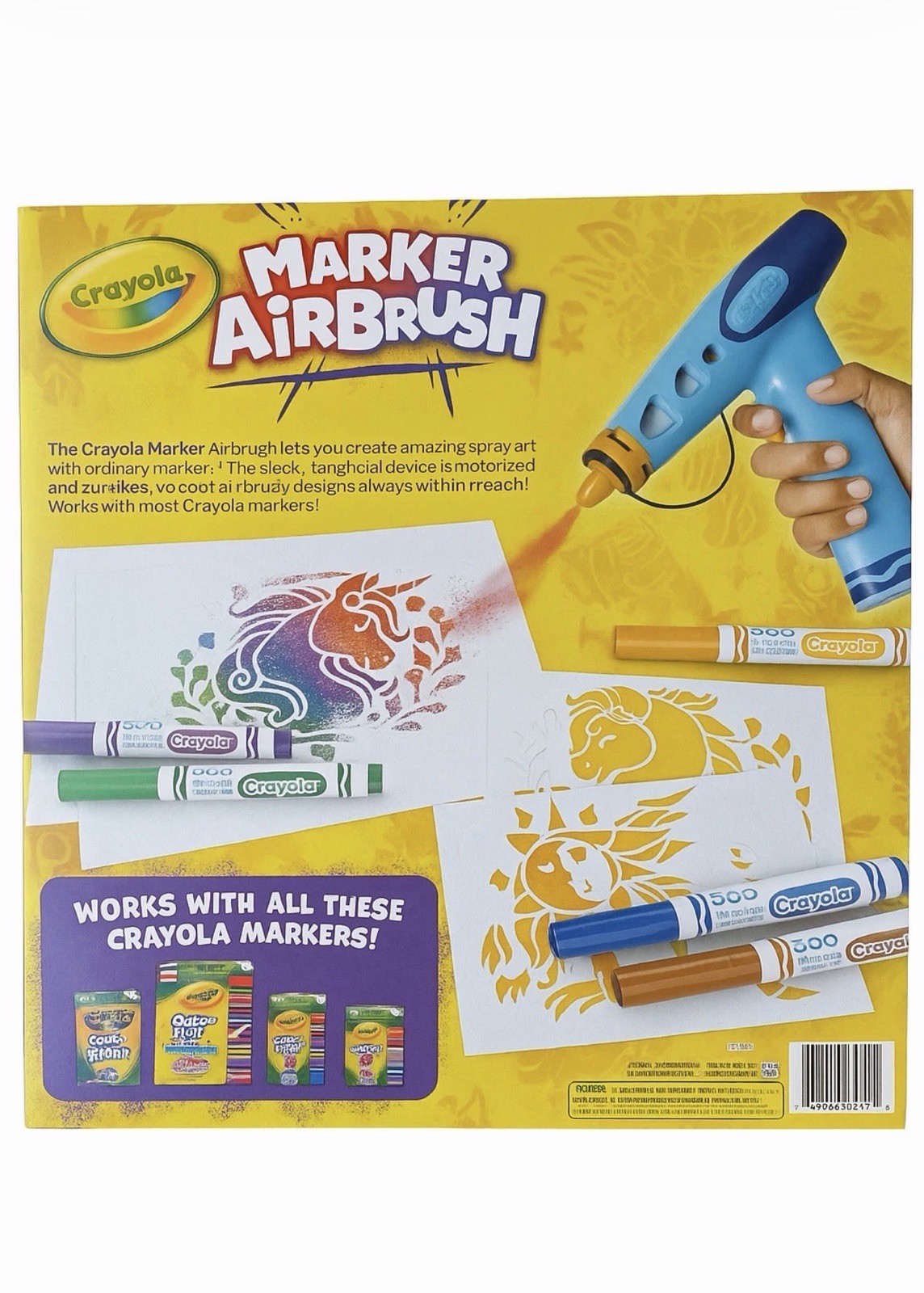 DIY Airbrush Marker Art Kit for Kids – Creative Spray Art Set, Gift 6+