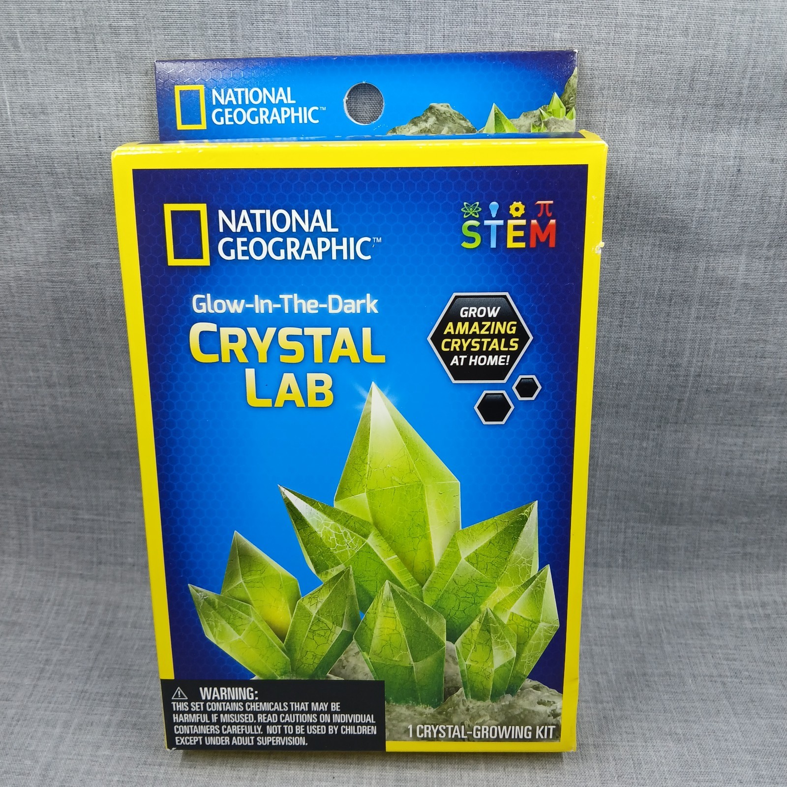 National Geographic Glow In The Dark Crystal Lab Ages 8+ STEM Project NEW