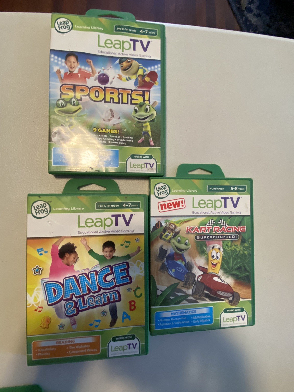 Lot Of 3 Leap Frog Tv Educational Gaming Games