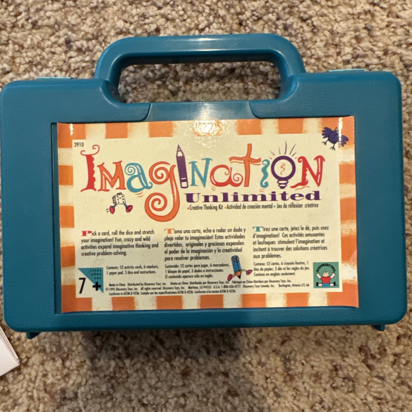 Vtg 1995 Imagination Unlimited Creative Thinking Kit Homeschool Discovery Toys