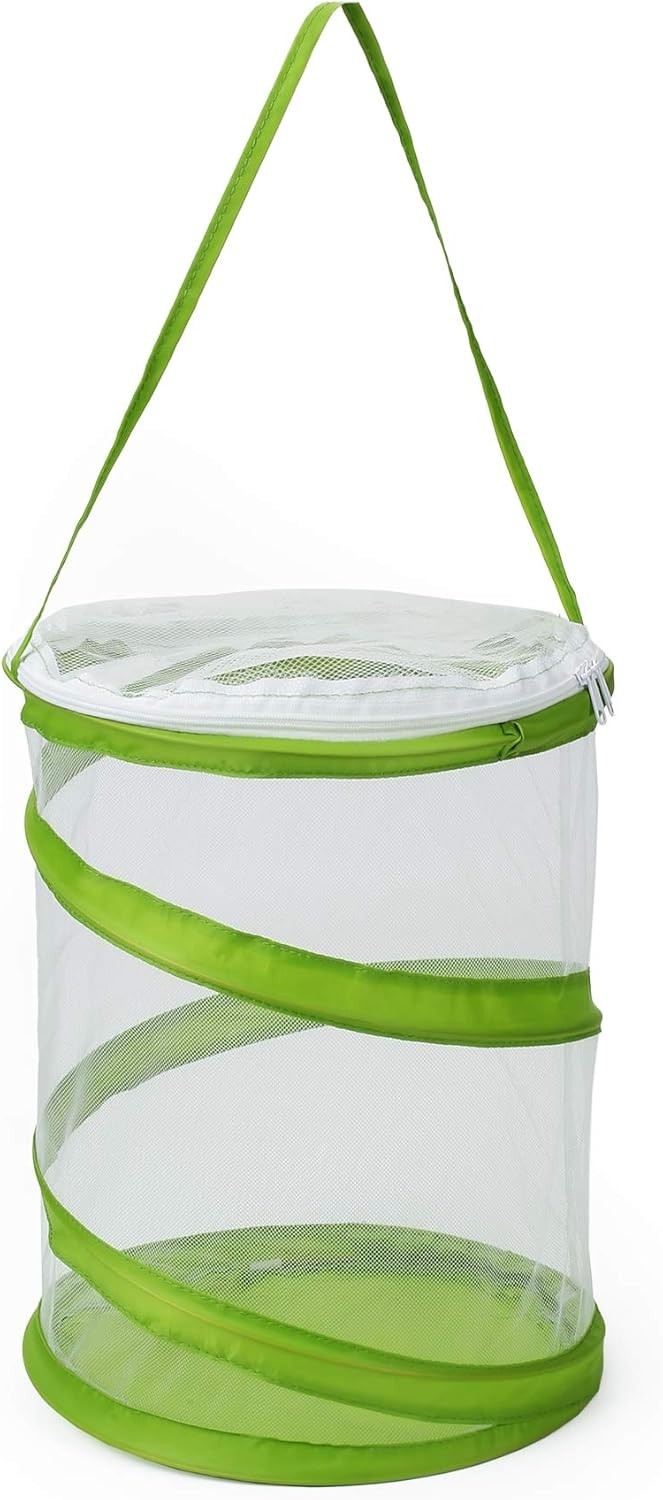 Pop-up Insect and Butterfly Habitat Cage Terrarium Clear Mesh Enclosure, See …