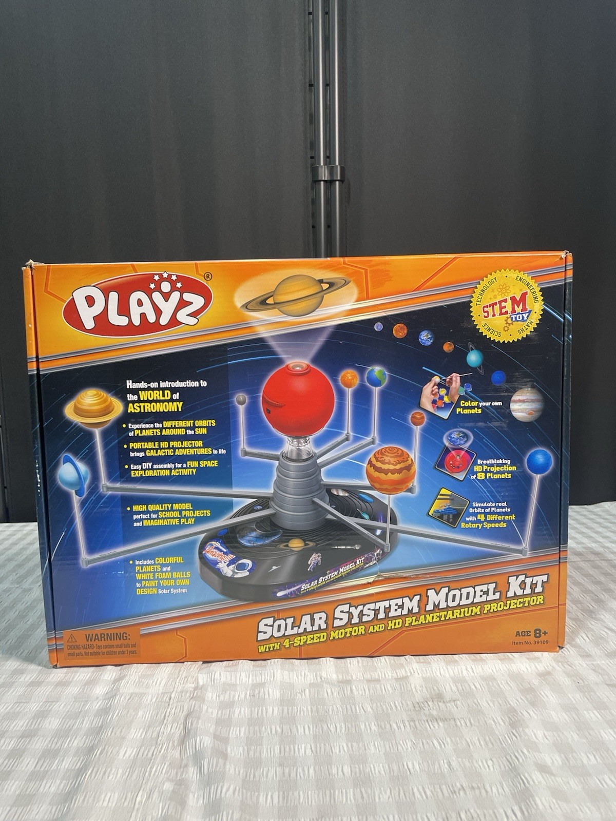 Premium Solar System Model Kit for Kids – 4 Speed Motor, HD Planetarium Proje…
