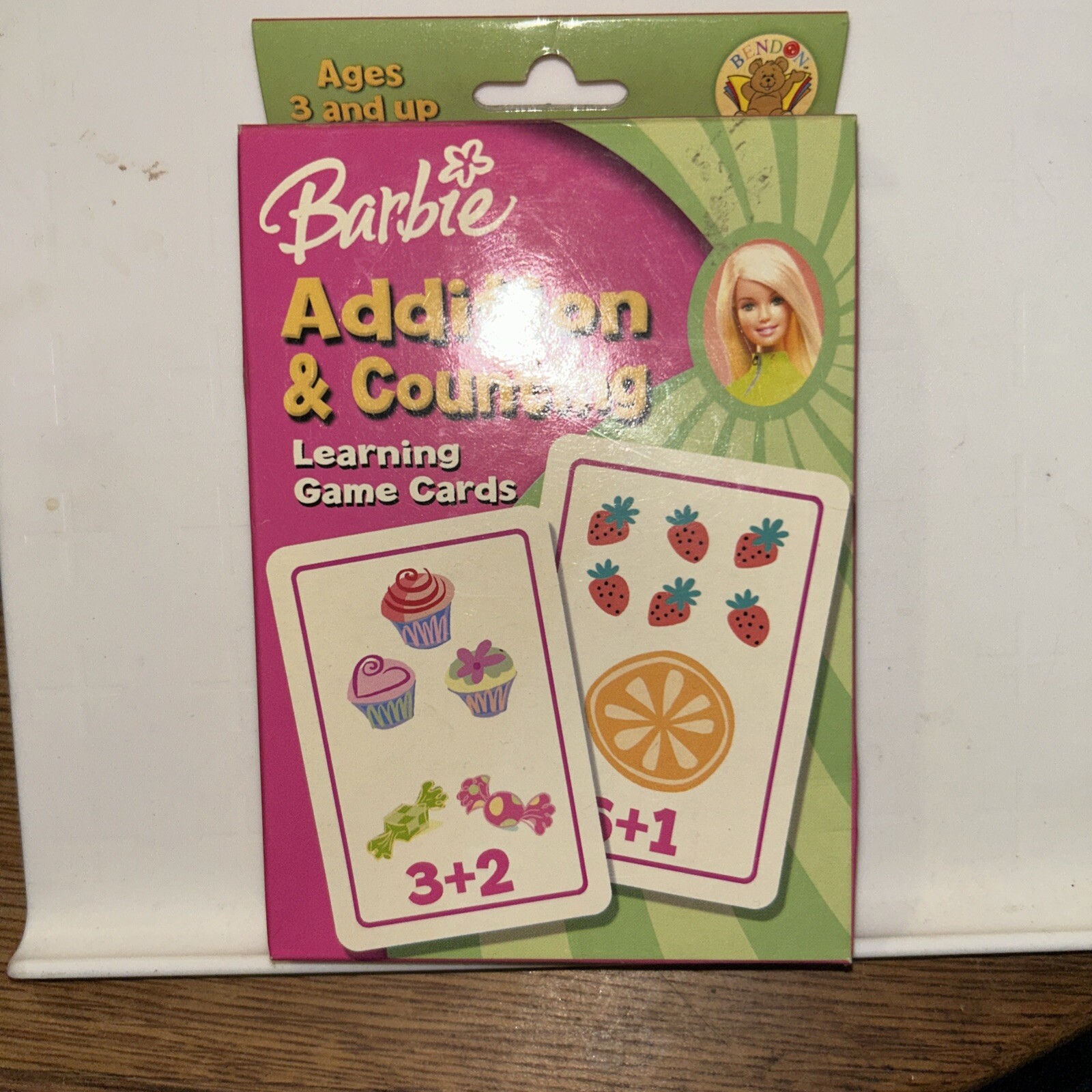Mattel Barbie Addition & Counting Learning Game Flash Cards Simple Easy Fun Math