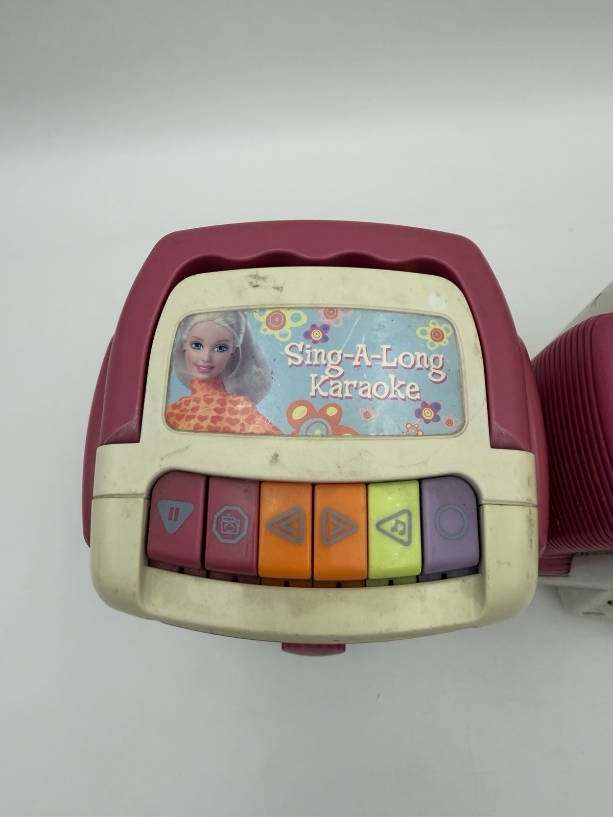 2 Vintage 2002 Mattel Barbie Sing A Long Karaoke Cassette Player Tested