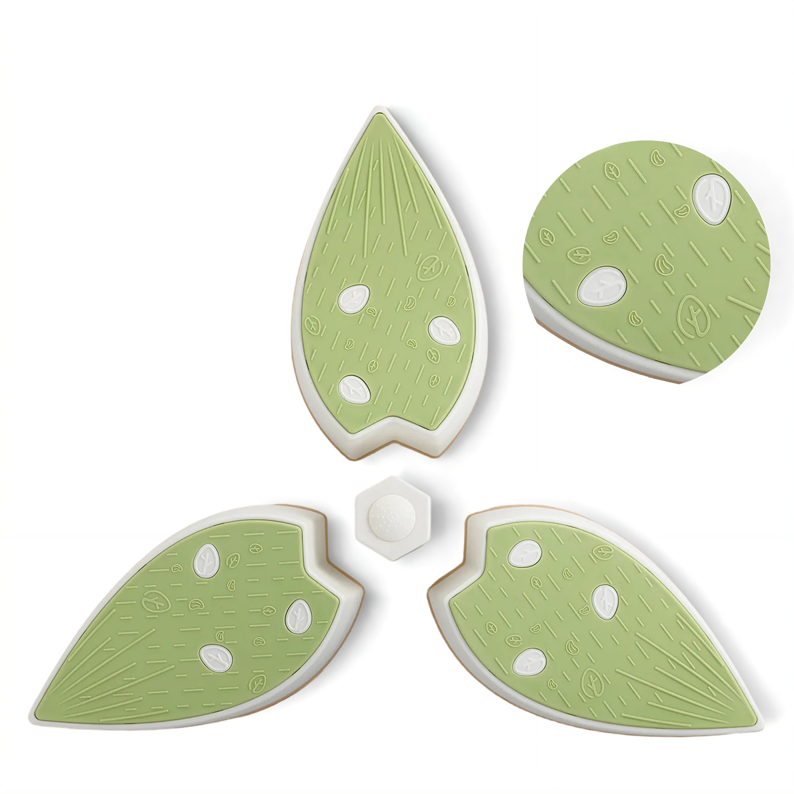 Kids Stepping Stones, Non-Slip Balance Stones, Sensory Play for Ages 3+, Green