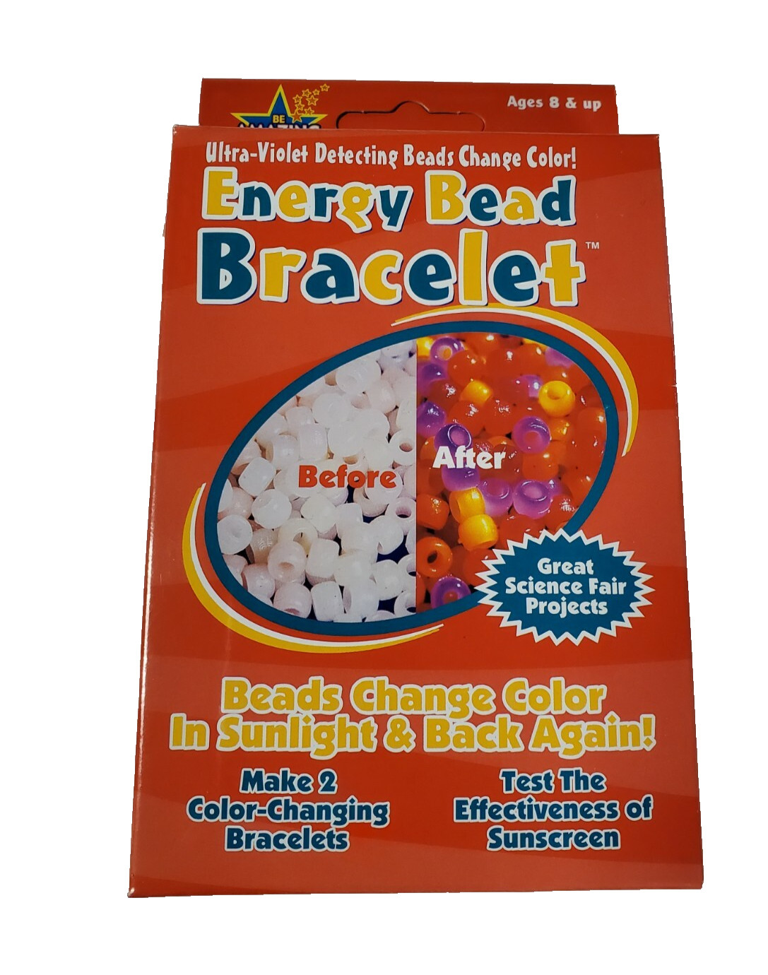 Be Amazing Energy Bead Bracelet Change Color Science Experience Sun UV Detector