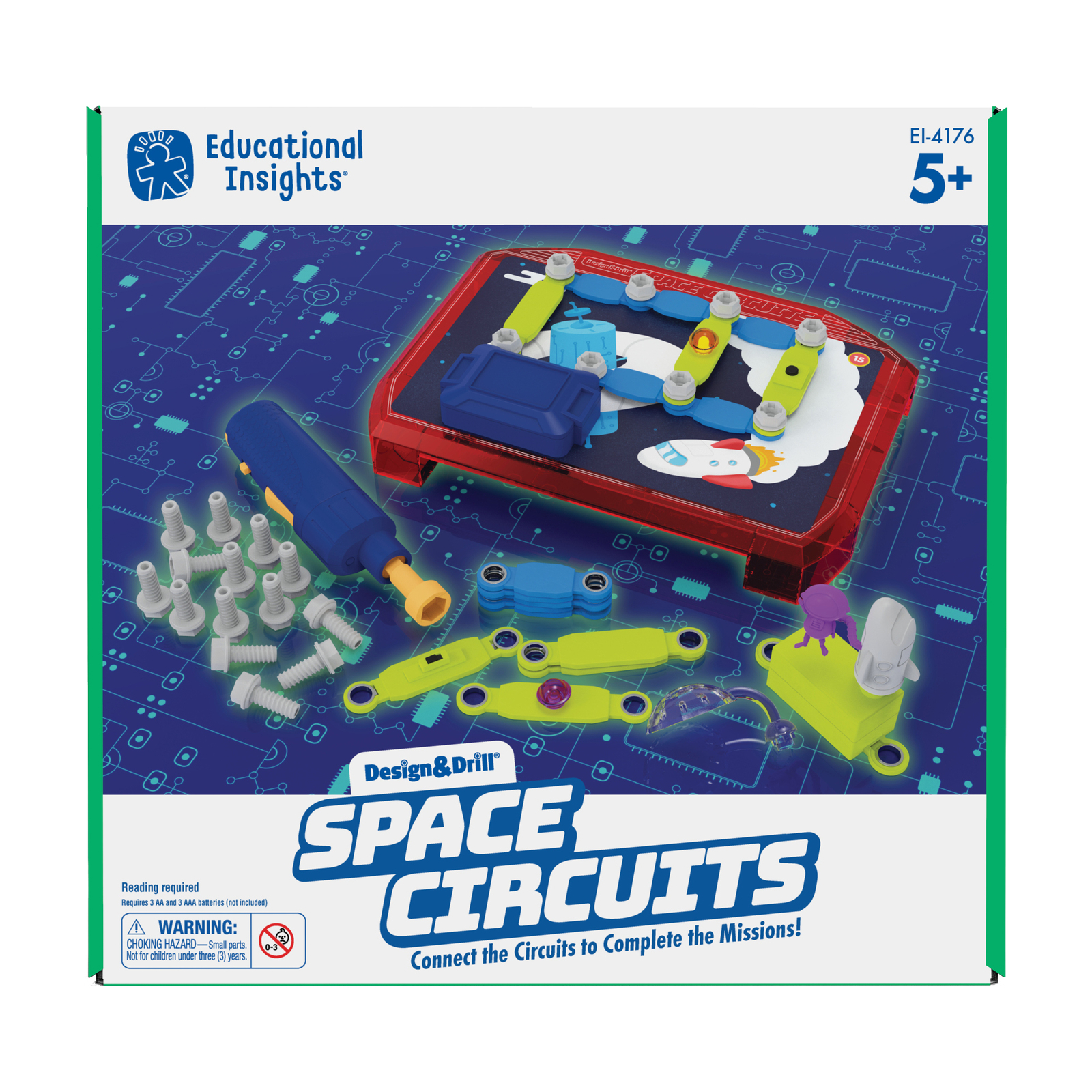 New – Educational Insights Design & Drill Space Circuits – Ages 5+ | 1 player