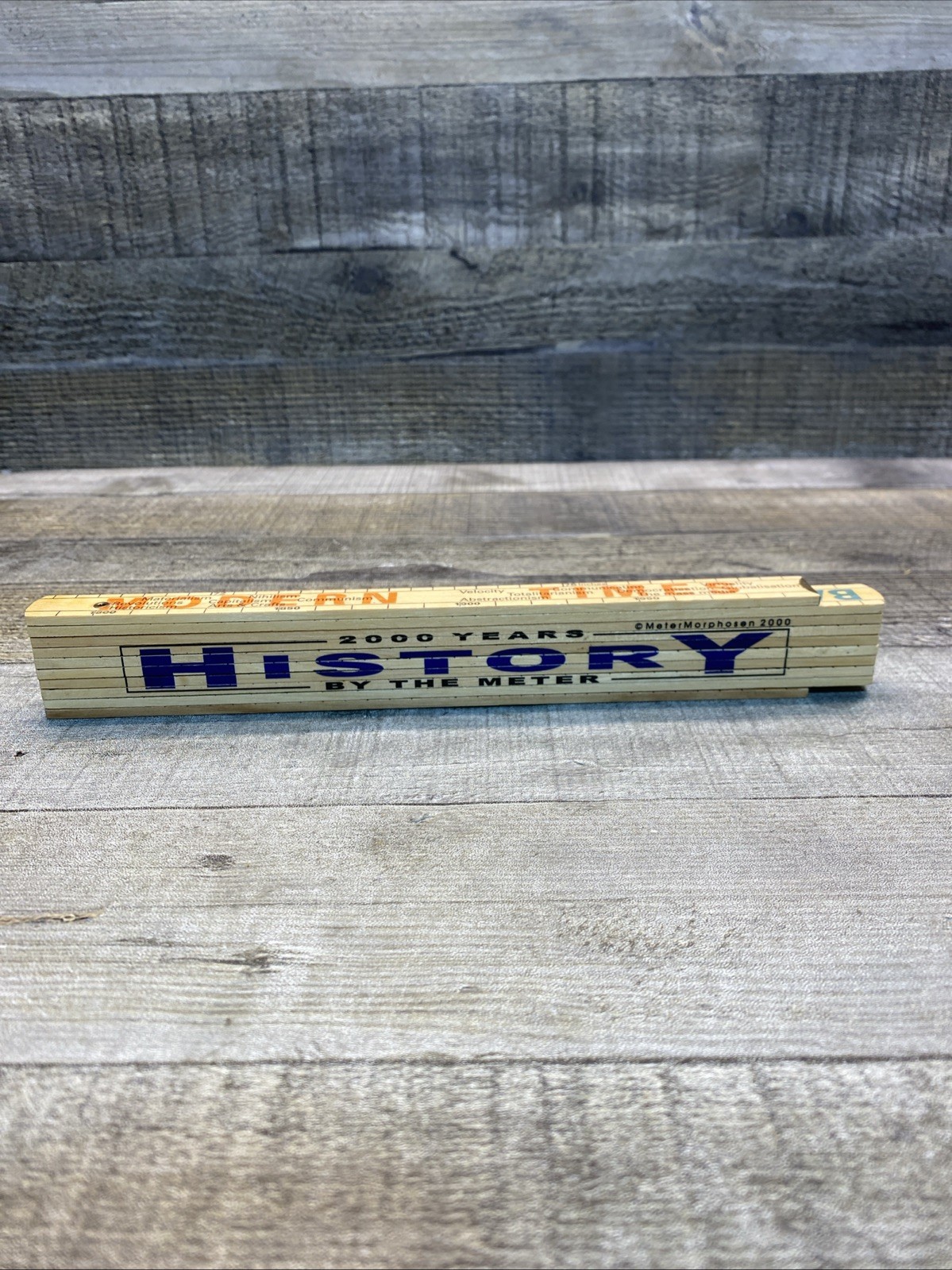 2000 Years By the Meter History Folding Ruler Metermorphosen Teaching Tool