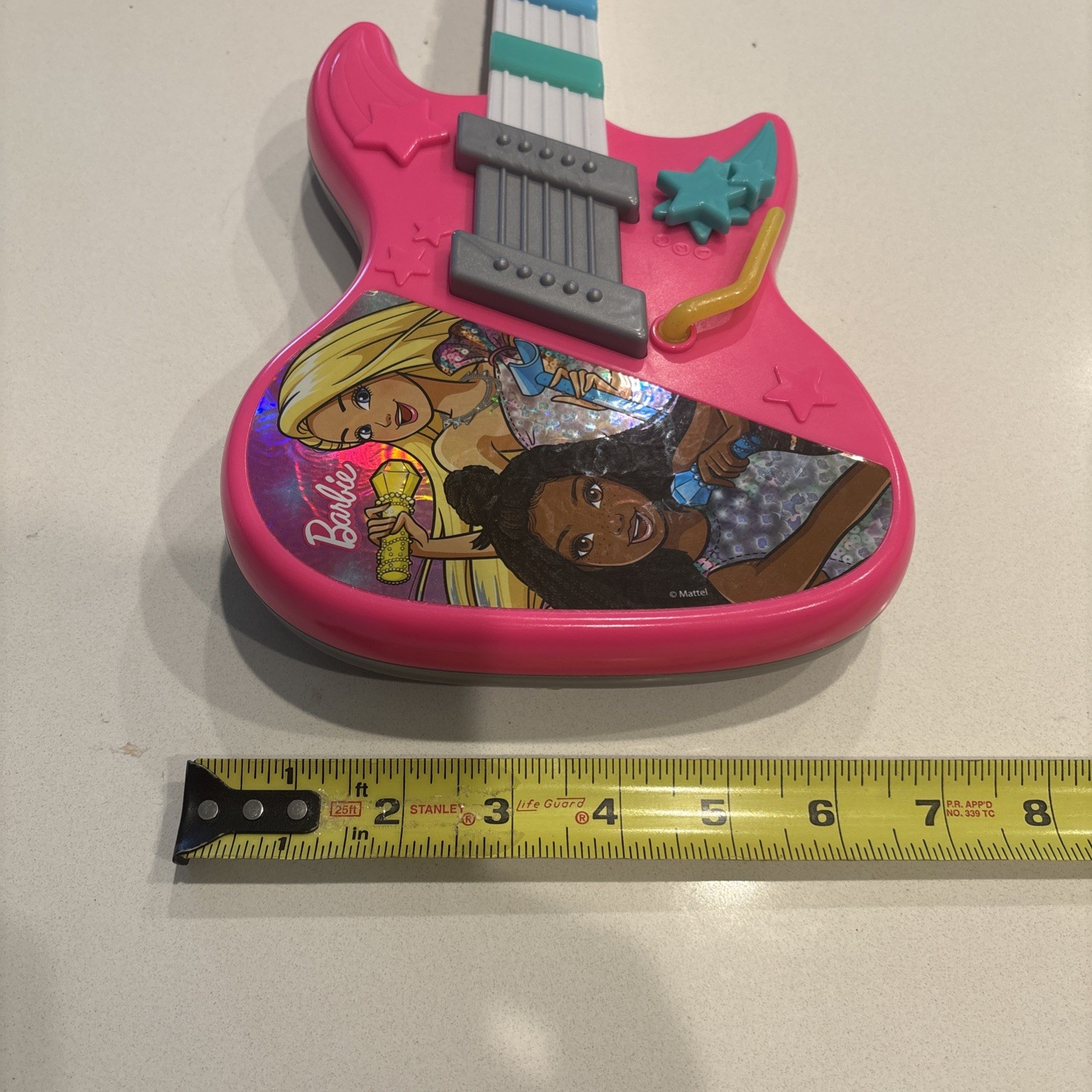 Barbie Jam with Me Pink Electronic Kids Light Up Toy Guitar Mattel 2020 Tested