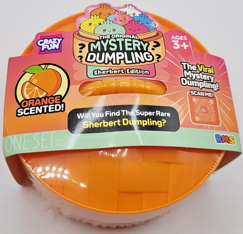 RMS Viral Mystery Dumpling Sherbert Edition Orange Scented Crazy Fun Bun Squishy